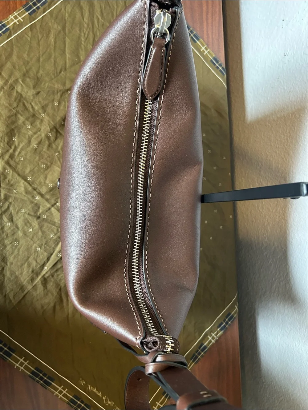Coach Maple Brown Leather Mott 33 Messenger Bag